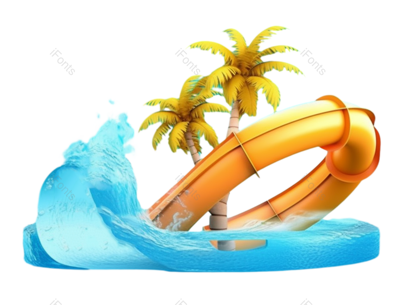 摄影图片,夏天元素,蓝色背景PNG,水滴免抠素材
